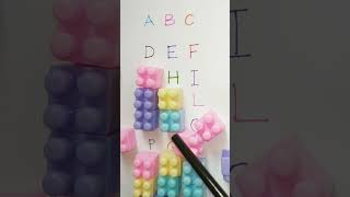 Test Your English Letters ABCD With Colour Blocks  shorts trending [upl. by Slerahc686]