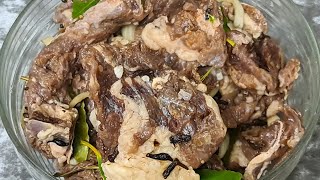 How To Make Ghana Authentic Tolo beef cured beef VLOGMAS 2022 DAY 14  Imeldas kitchen papabi [upl. by Reckford190]