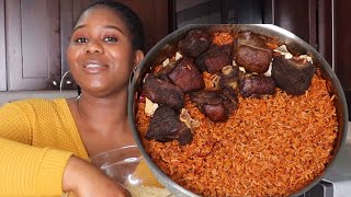 Cook With Me  I Cooked party Jollof Rice With Only 5 Ingredients  amp a secret ingredient [upl. by Naed]