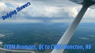 Flight from CZBM Bromont Quebec to CYQM Moncton New Brunswick [upl. by Yonita]