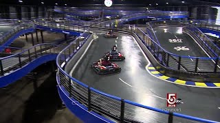 Get rev’d up at the worlds largest indoor gokart track [upl. by Ulphi733]