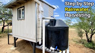 Rainwater Harvesting on a Small Structure  How To  Step by Step Guide [upl. by Terencio984]