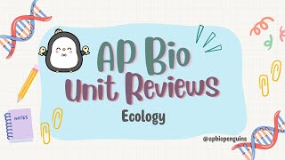 AP Biology Review Unit 8 Ecology [upl. by Eonak]