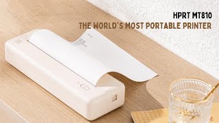 HPRT MT810 Portable Printer make every print easy and fast [upl. by Lori]