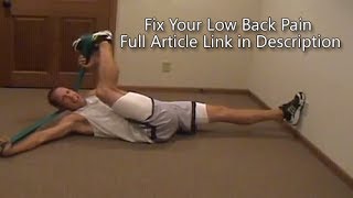 Low Back Pain Elimination Stretch [upl. by Antony]