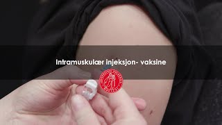 Intramuskulær injeksjon vaksine [upl. by Rodriguez]