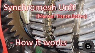 Synchromesh unit Manual Car Transmission  How it works [upl. by Willin]