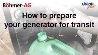 BöhmerAG Petrol Generator  Shipment Preparation Instructional Video [upl. by Eveleen685]