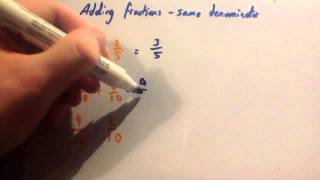 Adding fractions with the same denominator  Corbettmaths [upl. by Sewellyn]