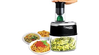 Veggetti Power Deluxe 6in1 Electric Spiralizer [upl. by Einad]