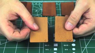 Comparing leather finishes [upl. by Winson]