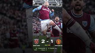 Ten Hag and Man United Lost to West Ham 12  Premier League 202425 football soccer shorts [upl. by Yelkao]