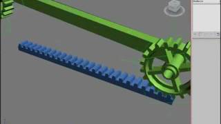 3ds Max Rack amp Pinion Gear joined to Sun amp Planet Gear Tutorial Part 2 [upl. by Asiela]