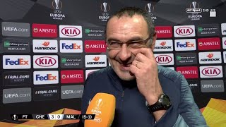 Maurizio Sarri addresses the rumours linking him to the Roma job [upl. by Ecnarret762]