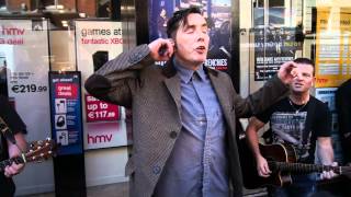 Aslan live outside HMV Grafton Street quotCrazy Worldquot [upl. by Elaina]