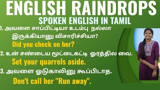 THINK IN ENGLISH 🤔 SPOKEN ENGLISH PRACTICE ENGLISH RAINDROPS [upl. by Nilreb]