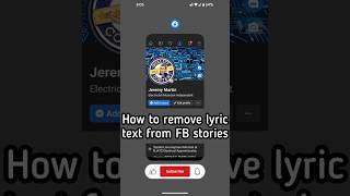 How to remove lyric text from Facebook Stories [upl. by Glynn]