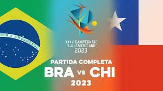 Brasil x Chile  Partida Completa  SulAmericano de VÃ´lei Masculino 2023 [upl. by Beitnes]