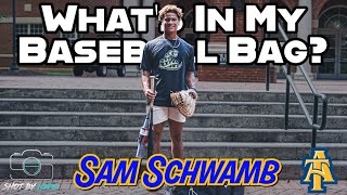 Whats In My Baseball Bag With Catcher amp NC AampT Commit Sam Schwamb [upl. by Daley]