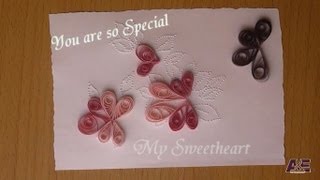 How to Make Quilled Greeting Card [upl. by Yeffej]