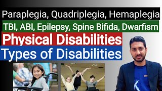 Types of Disabilities  Physical Disabilities  Spina Bifida TBI Paraplegia Quadriplegia  Part 2 [upl. by Xeno179]