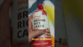 Pintola Brown Rice CakeLow fat cakePre workout Snackjiomart baked amp Crispyshortsvideo [upl. by Prady]