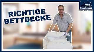 Was ist die richtige BETTDECKE  FRAG DEN JÄGER  TraumKonzept Folge 8 [upl. by Nahtonoj]