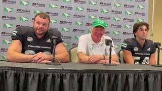 North Dakotas Bubba Schweigert Craig Orlando CJ Elrichs on 2724 win over Montana [upl. by Groos]