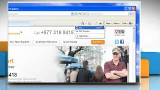 Internet Explorer® 8 How to preview and print a webpage on Windows® XP [upl. by Darbie240]