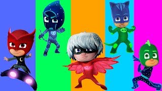 PJ Masks Wrong Heads Catboy Owlette Gekko Luna Girl Night Ninja  Funny Video For Kids [upl. by Piper763]