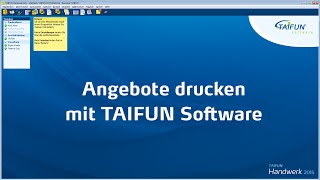 Angebote drucken mit TAIFUN [upl. by Aika]