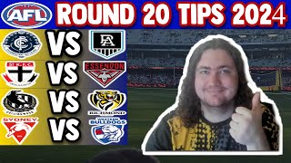 AFL Round 20 Tips 2024 [upl. by Juxon]