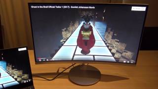 Samsung Curved Monitor 27quot CF591 Test Video Review 1080p FR NGamz [upl. by Kingsbury]