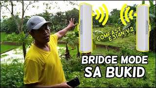 UMABOT NA SA 500METERS ANG SIGNAL NG PISOWIFI KO  DALAWANG COMFAST E314N V2 BRDIGE MODE [upl. by Elyssa359]