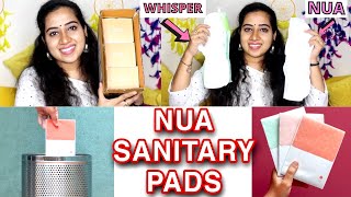 ❌NUA Pad Review  WHISPER Pads Vs NUA Pads How to Use Side Effects Period Subscription Pad ⭕️ [upl. by Oelgnaed135]