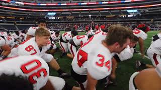 Victory Haka after Trinity beats Duncanville 2827 [upl. by Atteuqihc]