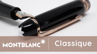 Montblanc Meisterstück Fountain Pen  145 Classique  Rose Gold Plated [upl. by Bradan]