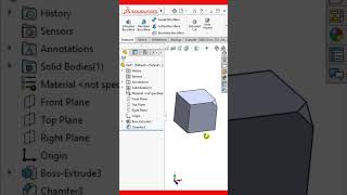 How to use Solidworks Vertex Chamfer [upl. by Lerat]