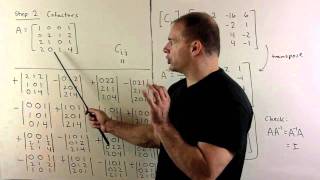 Inverse of 4x4 Matrix Using Adjugate Formula [upl. by Fihsak]