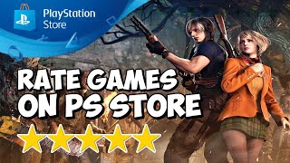 You Can Now Rate Games on PlayStation Store PS Store 5 Star Rating System [upl. by Lhok]