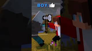 Girl vs Boy vs Mikey  MAIZEN Minecraft Animation shorts minecraft animator shortsminecraft [upl. by Fortuna]