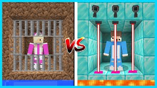 MIPAN amp ZUZUZU Challange Buat Penjara Super Aman Di Minecract NOOB VS PRO [upl. by Critchfield]