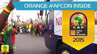 Arrival of Cameroon in Malabo  Orange Africa Cup of Nations EQUATORIAL GUINEA 2015 [upl. by Michale731]