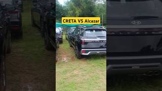 CRETA VS ALCAZAR Lookscreta alcazarreview alcazar shortfeed shorts music edm bassboosted [upl. by Moureaux]