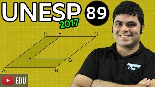 UNESP 2017 Matemática Questão 89 Relação entre Área e Lado de um Losango [upl. by Grous]