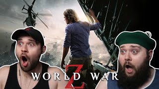 WORLD WAR Z 2013 TWIN BROTHERS FIRST TIME WATCHING MOVIE REACTION [upl. by Kreis11]