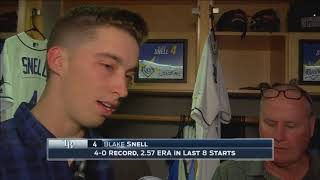 Blake Snell  Tampa Bay Rays vs Chicago Cubs 09202017 [upl. by Rap]