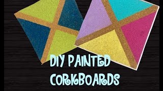 Painted Corkboard CraftDiy [upl. by Arhas759]