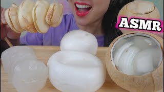 ASMR PALM FRUIT  COCONUT JELLO EATING SOUNDS NO TALKING  SASASMR [upl. by Eserehc662]