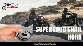 AUTOPOWERZ Shontone Chrome Bike amp Car Horns Super Loud Sound Air Siren 12V Silver Pack of 2 [upl. by Emyaj]